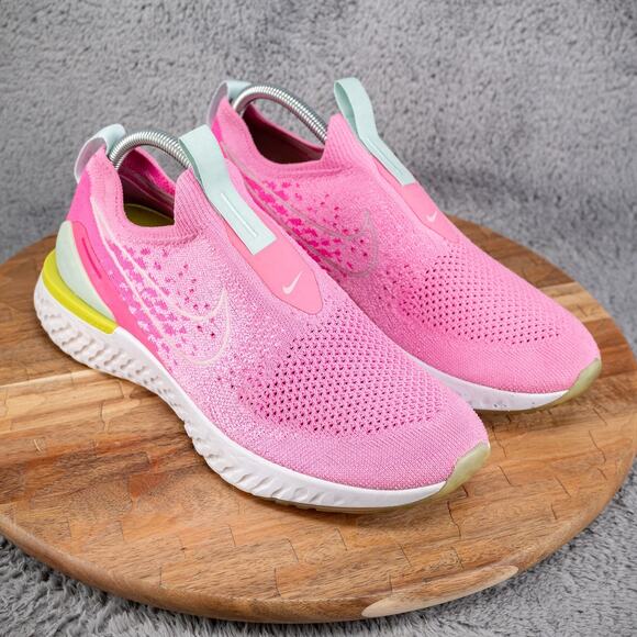 Nike Epic Phantom React Flyknit Women's Size11 Running Shoes Pink - Picture 1 of 7